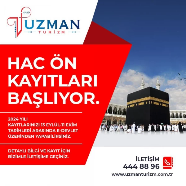 2024 Yılı Hac Ön Kayıtları Başladı