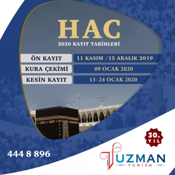 2020 Hac  Ön kayıtları Başlıyor...