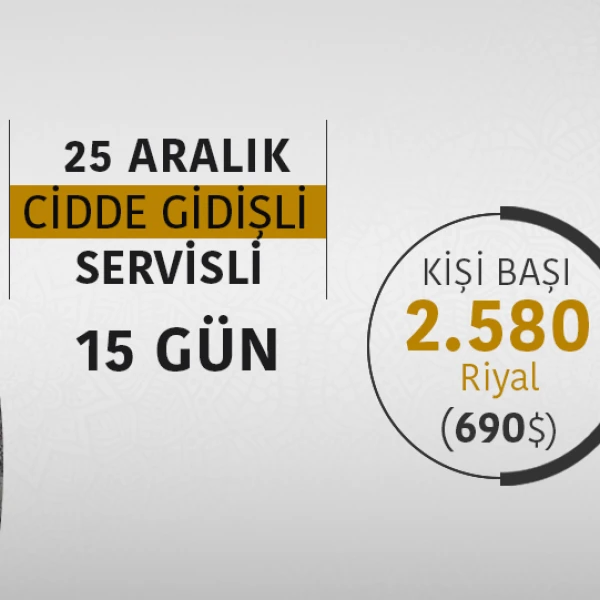 2,580 SAR'DAN BAŞLAYAN KAMPANYALI EKONOMİK SERVİSLİ PROGRAMLARIMIZ